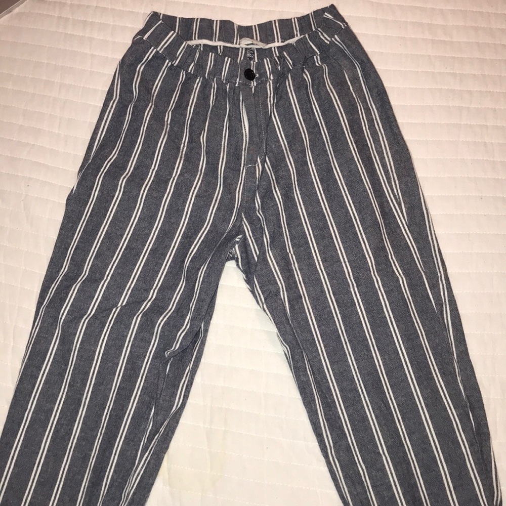 Brandy Melville John Galt striped pants.